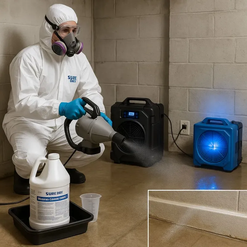 Sanitization and Odor Removal process in The Village of Indian Hill, OH